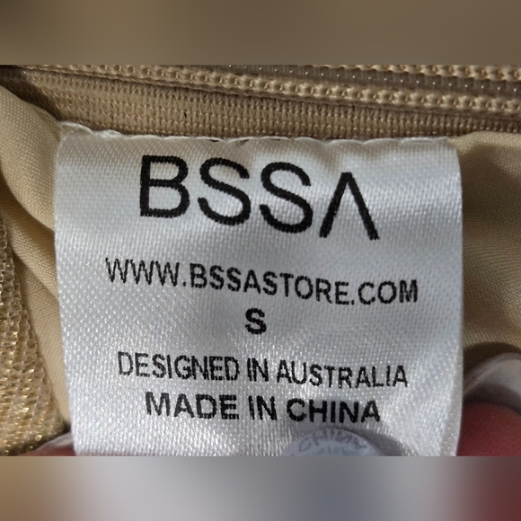 Electra Bodysuit Gold | BSSA Womens Top SZ SMALL NWT - Picture 13 of 15